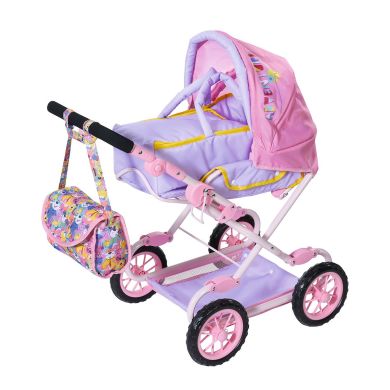 Коляска для куклы Baby Born Делюкс S2 складная с сумкой 828649