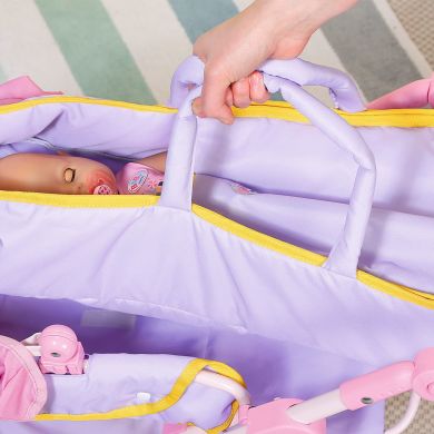 Коляска для куклы Baby Born Делюкс S2 складная с сумкой 828649