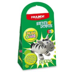Набор для лепки Paulinda Super Dough Fun4one Зебра подвижные глаза PL-1563