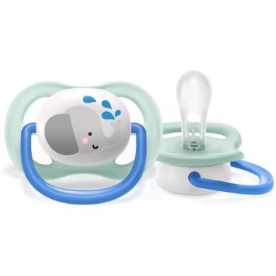 Пустушка Avent ортодонтична Ultra Air Animal для хлопчиків 0-6 міс 2шт Avent SCF080/05