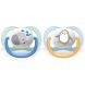 Пустышка Avent ортодонтична Ultra Air Animal для мальчиков 0-6 мес 2шт Avent SCF080/05