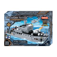 Конструктор "Військова техніка" 83539 (24) "Teko", 300 деталей, патрульний катер "Суми", в коробці