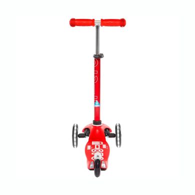 Самокат Micro серии Mini Deluxe Красный (до 50 кг, трехколесный, LED) Micro MMD052