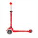 Самокат Micro серии Mini Deluxe Красный (до 50 кг, трехколесный, LED) Micro MMD052