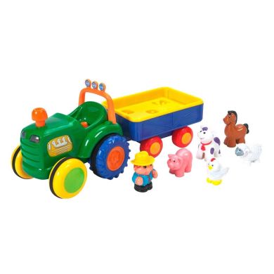 Ігровий набір Kiddieland Трактор фермера 49726, Різнокольоровий