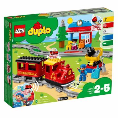 Конструктор LEGO Duplo Town Поезд на паровой тяге, 59 деталей 10874