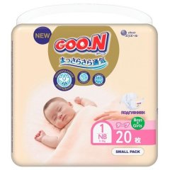 Подгузники Goo.N Premium Soft для Новорожденных до 5 кг (1(Nb) на липучках унисекс 20 Шт) 863220 4902011862201