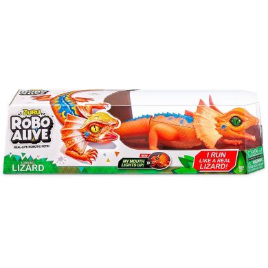 Интерактивная игрушка ROBO ALIVE ОРАНЖЕВАЯ ПЛАЩЕННОСНАЯ ЯЩЕРКА 7149-2