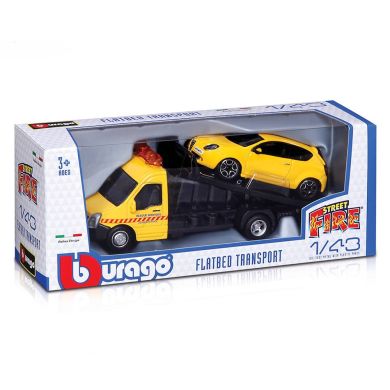 Игровой набор Bburago Автоперевозчик с Alfa Romeo Mito 18-31406