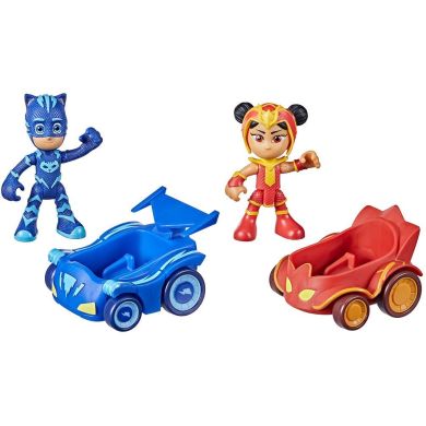 Ігровий набір Герої в масках Кетбой проти Ен Ю (2 фігурки, 2 машинки) PJ Masks F2843