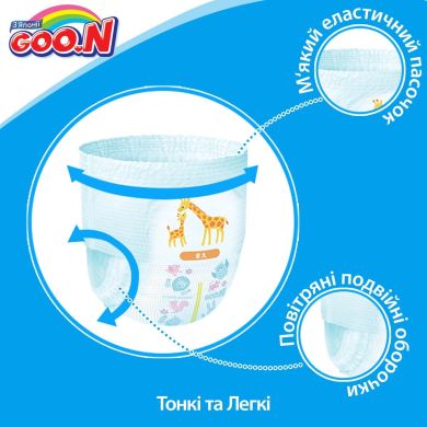 Подгузники Goo.N М для детей 6-12 кг 58 шт 853626/843095 4902011850642, 58
