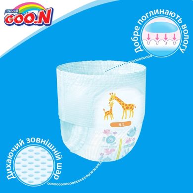 Подгузники Goo.N М для детей 6-12 кг 58 шт 853626/843095 4902011850642, 58