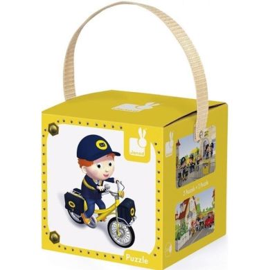 Набір з 2 пазлів Janod Велосипед Метта J02766