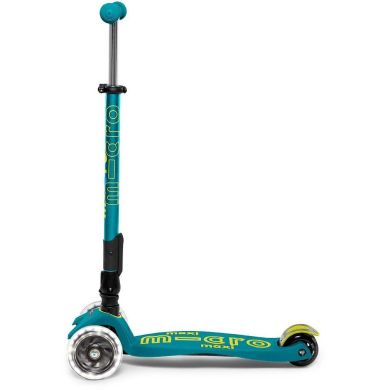 Самокат Micro серії Maxi Deluxe Foldable LED Зелений (до 50 кг, триколісний, світло) Micro MMD097