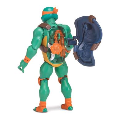 Фигурка TMNT Эволюция черепашек-ниндзя Микеланджело с боевым панцирем 12 см 80828