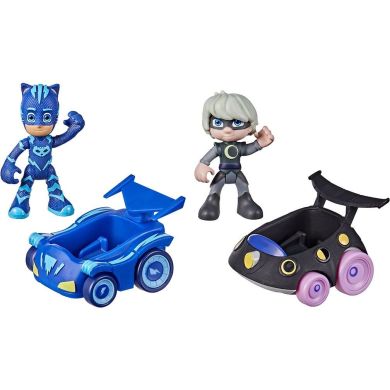 Игровой набор Герои в масках Кетбой против Луны (2 фигурки, 2 машинки) PJ Masks F2840