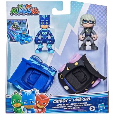 Игровой набор Герои в масках Кетбой против Луны (2 фигурки, 2 машинки) PJ Masks F2840