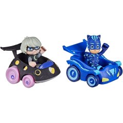 Игровой набор Герои в масках Кетбой против Луны (2 фигурки, 2 машинки) PJ Masks F2840