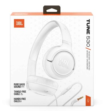 Гарнітура JBL TUNE 530 White (JBLT530WHT)