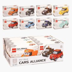 Конструктор 1051 A (48/2) ЦІНА ЗА 8 ШТУК В БЛОЦІ &ldquo;Машинки&rdquo;, 8в1, 10.0, 14.5