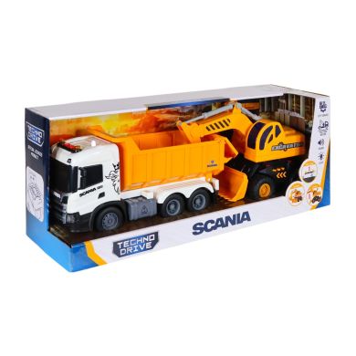 Ігровий набір серії 2 in 1 Truck &ndash; Самоскид Scania і екскаватор (світло, звук)