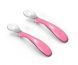 Набір приладів Nuvita Easy Eating 6м + 2 шт. рожевий NV8480Pink, Рожевий