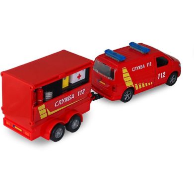 Игровой набор VOLKSWAGEN СЛУЖБА 112 (с прицепом) 520322.270