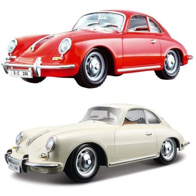 Автомодель Porsche 356B 1961 в ассортименте слоновая кость, красный, 1:24 18-22079
