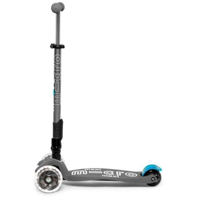 Самокат Micro серії Maxi Deluxe LED Вулканічний сірий (складаний, до 50 кг, триколісний, світло) Micro MMD094