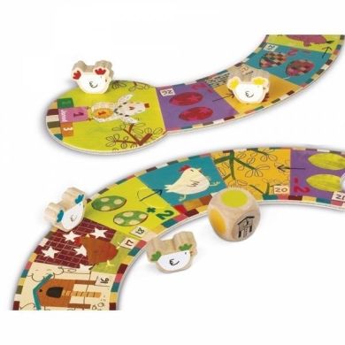 Настільна гра Janod Гонки курчат J02909