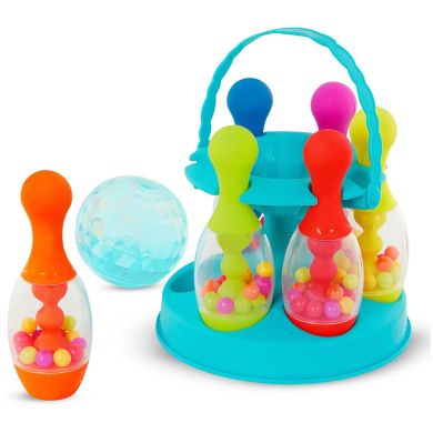 Ігровий набір ЯСКРАВИЙ БОУЛІНГ (6 кеглів, куля, підставка) Battat BX4511Z
