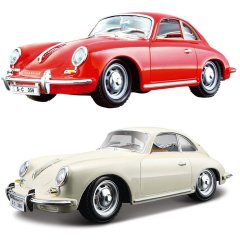 Автомодель Porsche 356B 1961 в ассортименте слоновая кость, красный, 1:24 18-22079