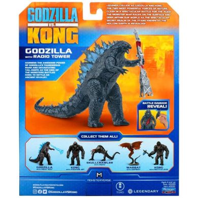 Фигурка Godzilla vs. Kong Ґодзилла с радиовышкой 15 см 35301