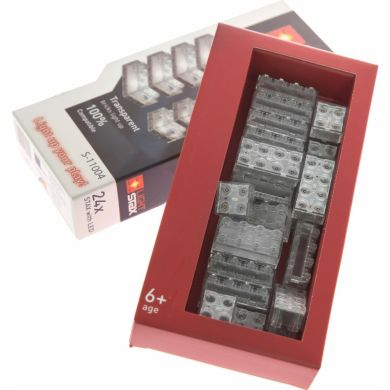 Конструктор Light Stax с LED подсветкой Expansion Transparent, 24 элемента LS-S11004