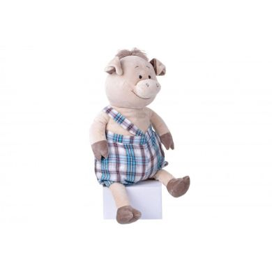 Мягкая игрушка Same Toy Поросенок в комбинезоне 60 см THT705