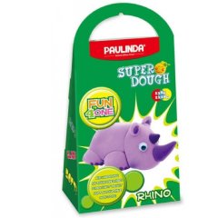 Набор для лепки Paulinda Super Dough Fun4one Носорог подвижные глаза PL-1537