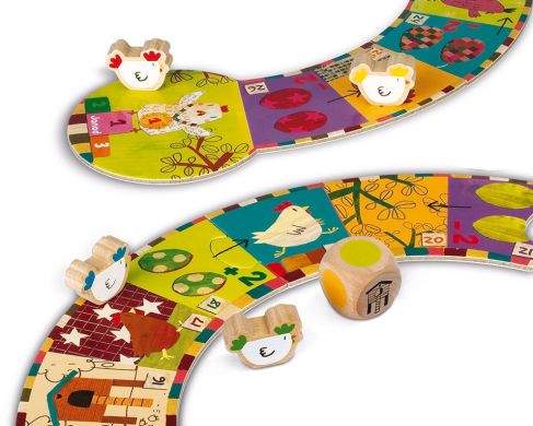 Настольная игра Janod Гонки цыплят J02909 