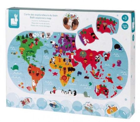 Іграшка для купання Janod Пазл Карта світу J04719