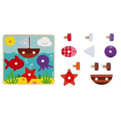 Розвивальна гра Janod Водний світ J05324, Блакитний