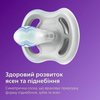 Пустушка Avent Ultra Air 6-18 міс, ортодонтична, 2шт, для дівчат SCF085/61