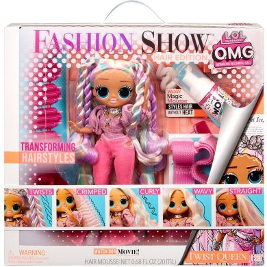 Ігровий набір із лялькою L.O.L. SURPRISE! серії O.M.G. Fashion show МОДНА ЗАЧЕСКА КОРОЛЕВИ ТВІСТ 584292