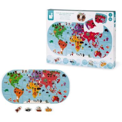 Іграшка для купання Janod Пазл Карта світу J04719
