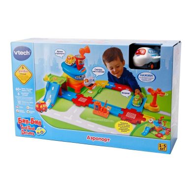 Інтерактивний набір Vtech біп біп Аеропорт озвучений російською 80-144126, Різнокольоровий