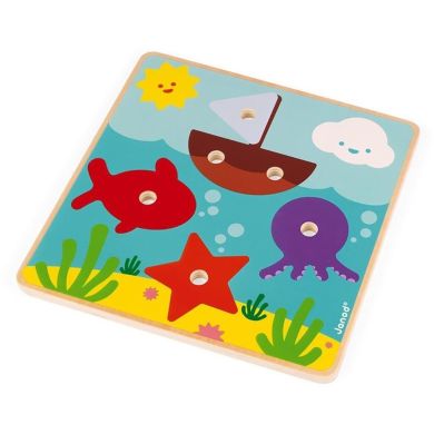 Развивающая игра Janod Водный мир J05324, Голубой