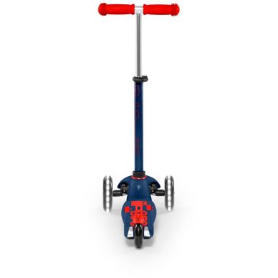 Самокат Micro серии Mini Deluxe LED Темно-синий (до 50 кг, трехколесный, свет) Micro MMD118
