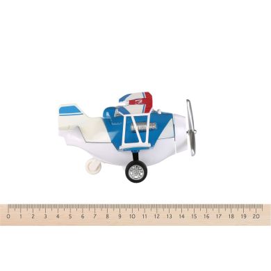 Літак металевий інерційний Same Toy Aircraft синій зі світлом і музикою SY8012Ut-2