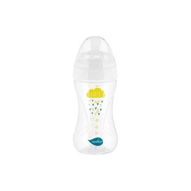 Детская Антиколиковая бутылочка Nuvita Mimic Collection 250 мл белая NV6031, Белый