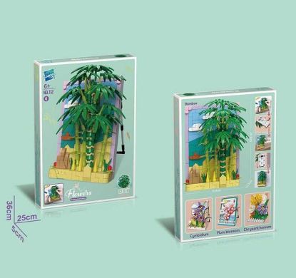 Конструктор 112-4 (56/2) &ldquo;Картина з квітами&rdquo;, в коробці, 20,3, 15.8