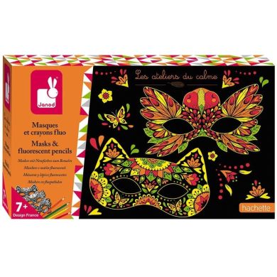 Набір для творчості Janod Маски з олівцями Janod J07944