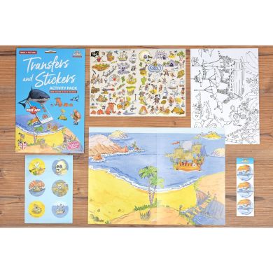 Набір перекладних наліпок Scribble Down з онлайн додатком Острів піратських скарбів SD/20